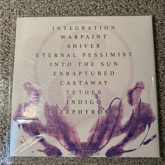 Of Mice And Men Tether Blue/Pink Splatter Vinyl LP Record BAND SIGNED - Picture 4 of 6